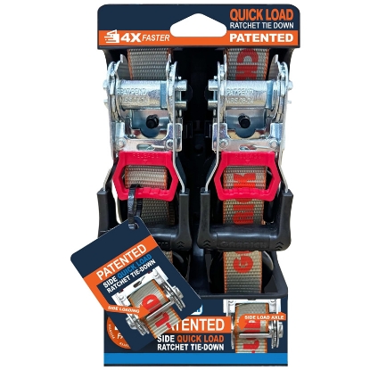 Picture of Bulk Quantity Quick Load Ratchet Tie Down Straps 1T 35mm x 5m - 40 Quantity