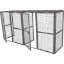 Picture of Wire Mesh Storage Cage Large No Back End Gate and Add-On (Wall Positioned)